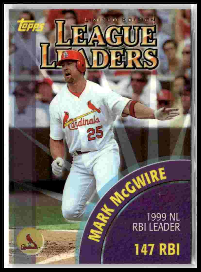 2000 Topps #463 Manny Ramirez / Mark McGwire LL, PR4000 Limited