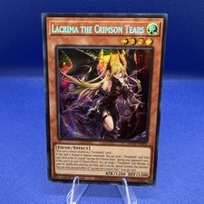 YUGIOH - LACRIMA THE CRIMSON TEARS PRISMATIC SECRET RARE MP25 -EN100 1ST ED NM