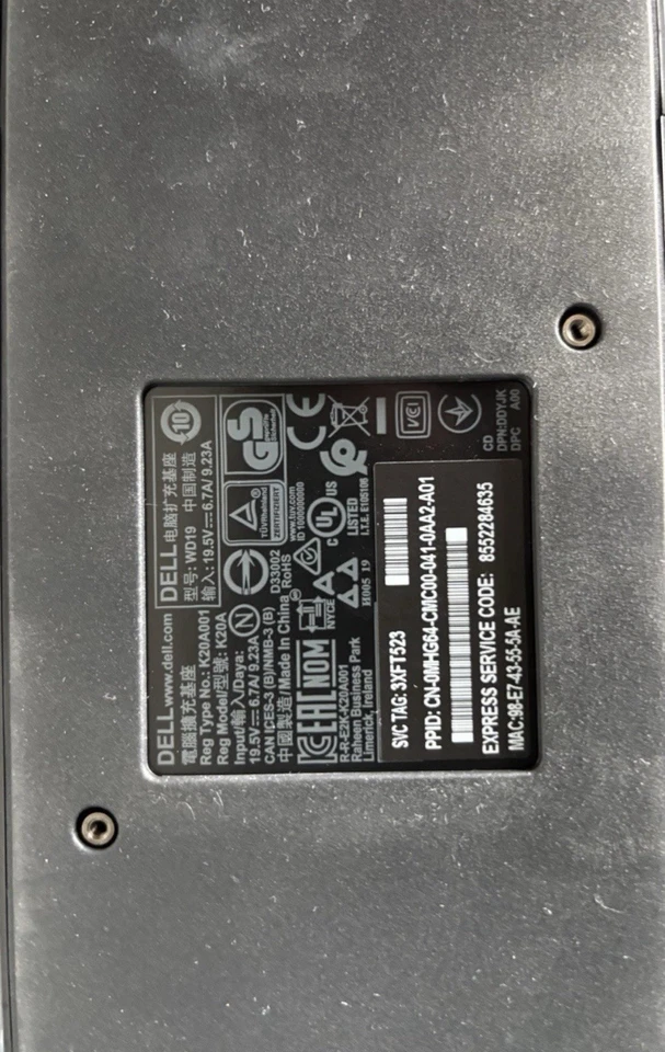 Dell Docking Station WD19S 130W ExpressCharge USB-C HDMI DisplayPort USB Schwarz - Bild 4 von 4