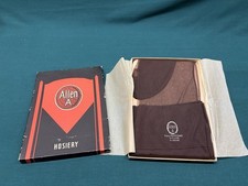 NOS Allen A Vintage Hosiery Brown Nylon Stockings 51 Gauge 16H 