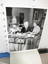 CBS TV studio show promo photo 1960 GEORGE GOBEL Jimmy Stewart wife Gloria HAT