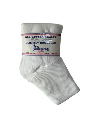 vintage cotton ankle socks cotton womens size 9-9.5 diabetes friendly 3-pack 90s