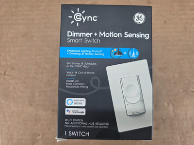 #ad GE CYNC Smart Dimmer Light Switch amp; Motion Sensor No Neutral Wire Required $35.00