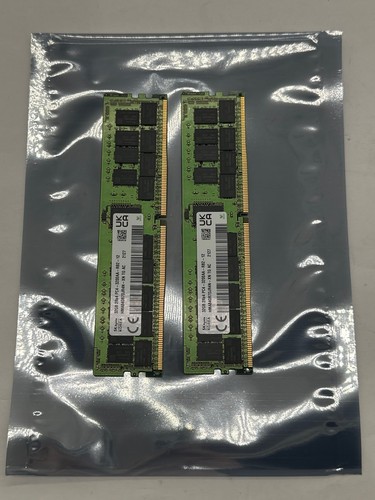 SK hynix 32GB 2RX4 PC4-3200AA-RB2 Registered Server Memory Module, 32MB Lot of 2