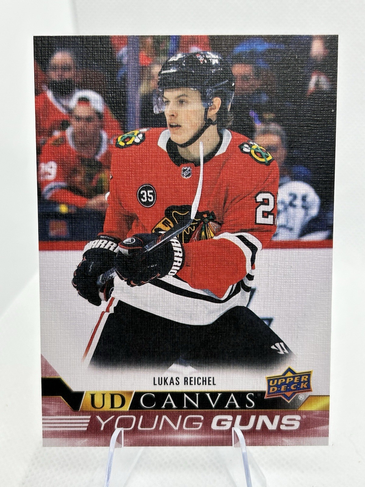 2022-23 Upper Deck Series 1 UD Canvas Young Guns Lukas Reichel #C110 Rookie RC