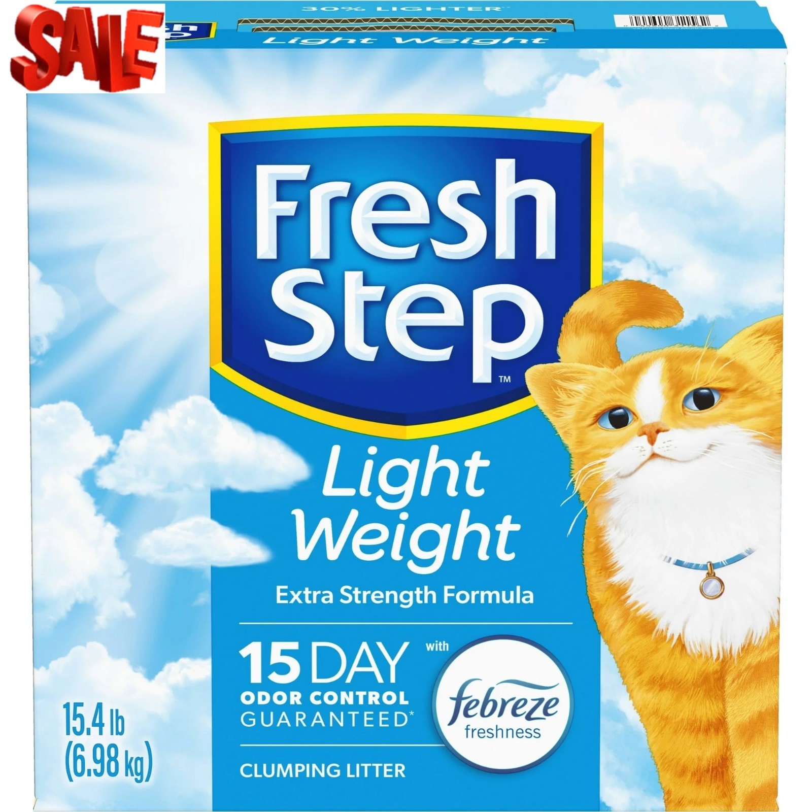 Lightweight Extreme Scented Clumping Cat Litter with Febreze