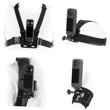  Accessories Kit for Insta 360 X5 X4, Chest Mount Head Strap Harness Backpack 