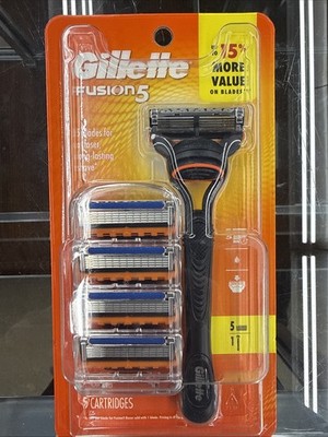 Gillette Fusion5 Men's Handle & Razor Blade Refills - 5 pack