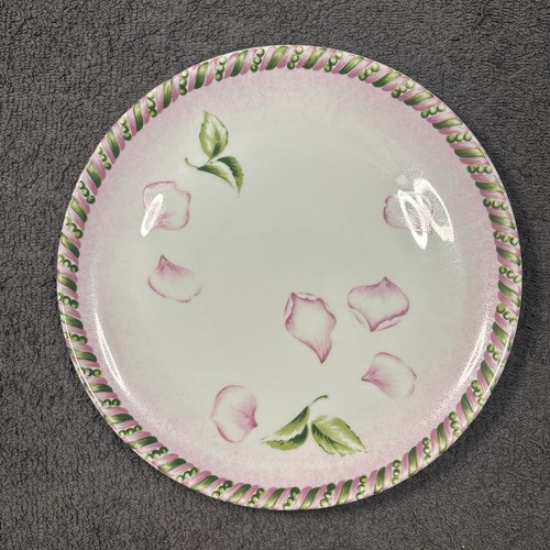 5 platos de cena Pretty Un Jardín En Plus diseño de pétalos "rosa y verde" de 24 cm - Imagen 8 de 16