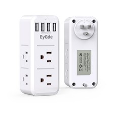 Multi Plug Outlet Extender with USB Ports Surge Protector Power Strip with Ro...