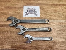 JH Williams Superjustable Adjustable Wrench Set, 6", 8", & 10", AB-10, AB-8, USA