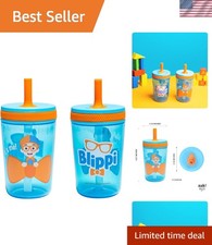 Blippi Kelso Toddler Cups For Travel or At Home, 15oz 2-Pack Durable Plastic ...