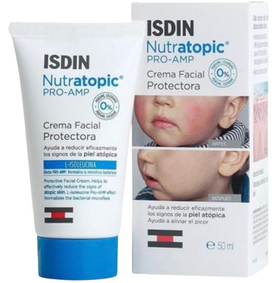 ISDIN Nutratopic Pro-AMP Facial Cream 50 ml, Daily Moisturizing Face Cream