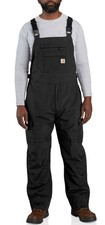 CARHARTT MEN'S XL Regular STORM DEFENDER LOOSE FIT HEAVYWEIGHT BIB OVERALL, EUC