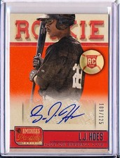 2013 PANINI AMERICA'S PASTIME L.J. HOES AUTOGRAPH RC 109/125