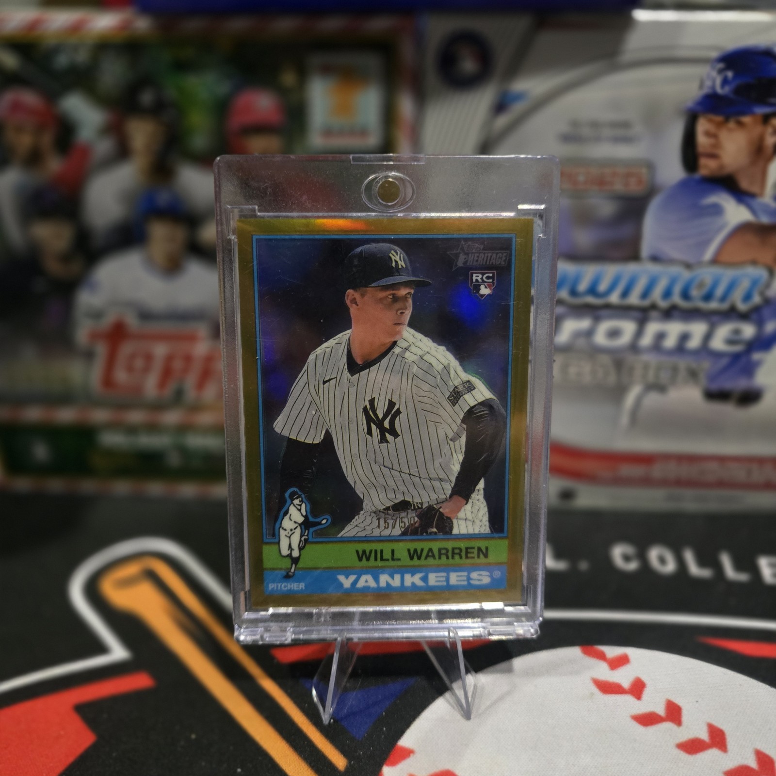 2025 Topps Heritage - Will Warren #281 Chrome Gold /50 (RC)