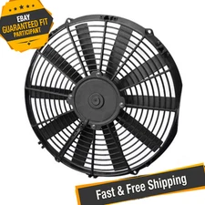 SPAL 30100398 13.00" Low Profile Puller Fan with Straight Blades, 12V