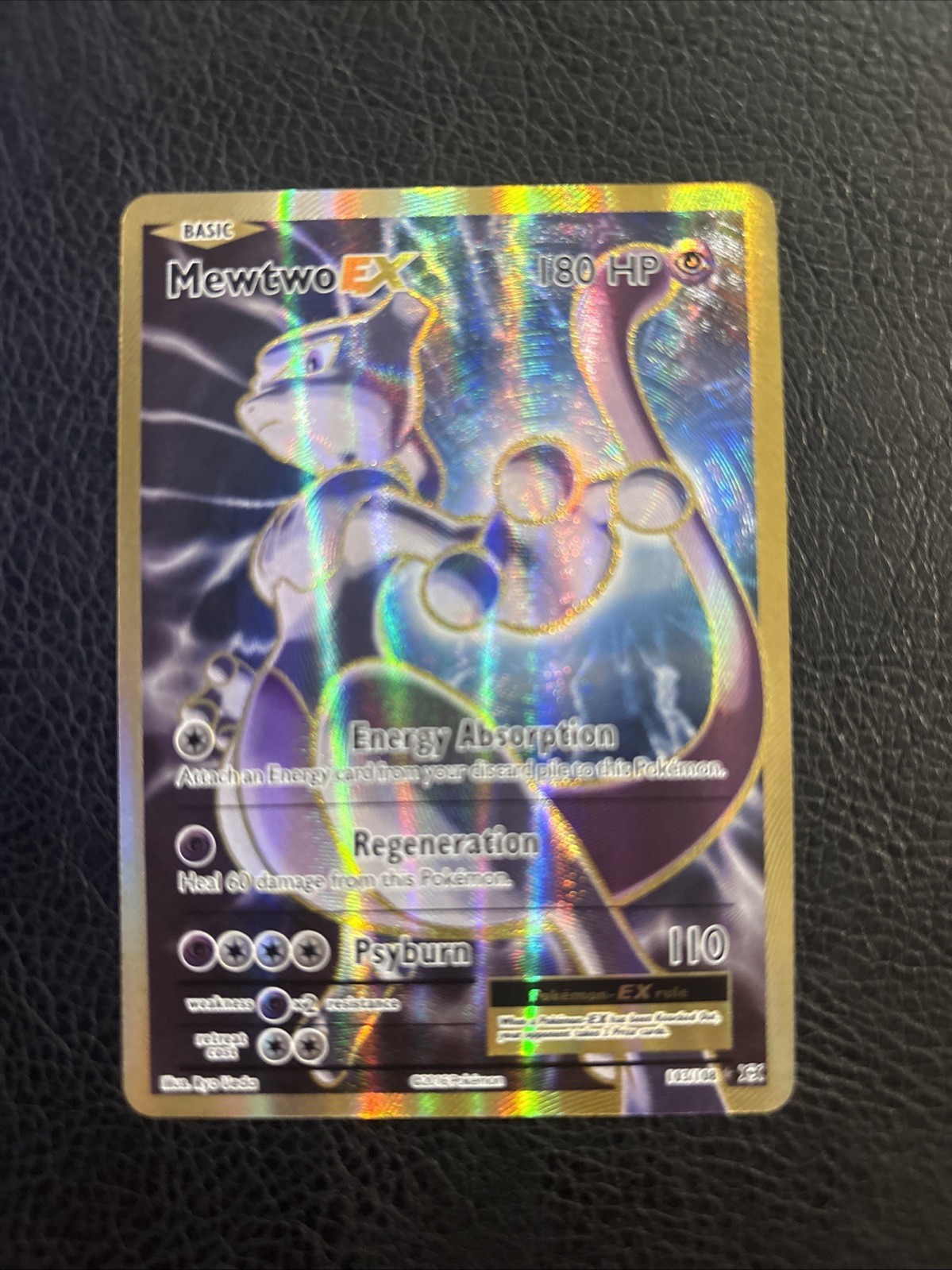 ミュウツー Mewtwo EX 103/108 180HP ポケモンカード Pokemon MEWTWO EX 103/108 (Ultra Rare Full Art) XY