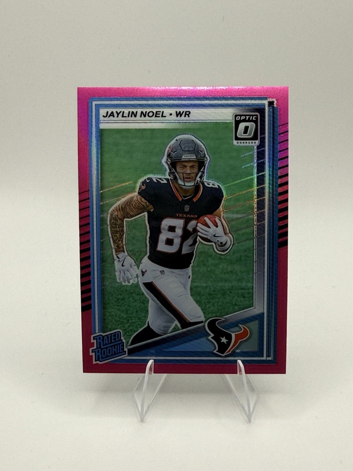 2025 Panini Donruss - Rated Rookie Jaylin Noel #324 Optic Preview Pink Prizm...