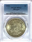 1921 $1 Morgan Silver Dollar US PCGS MS63 Uncirculated Philadelphia