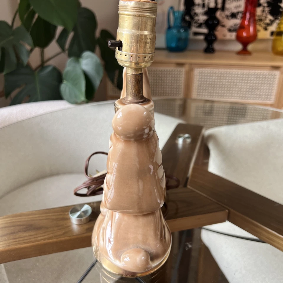 Lámpara Mariposa Años 60 Cerámica Acento Luz, FUNCIONA Cottage Core, Boho 10" De Colección Foto 4 de 4