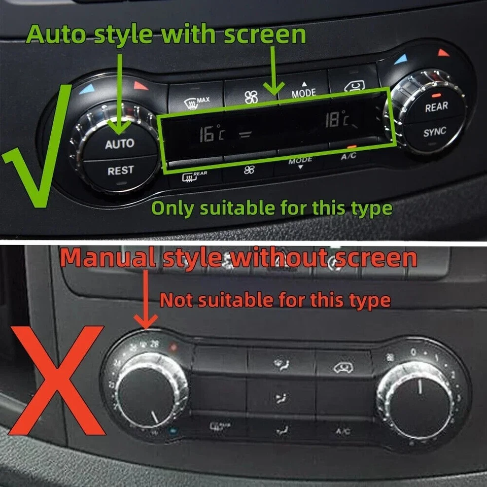 For Mercedes Benz Metris V260 Vito W447 W448 A/C Climate Control Switch Panel - Image 2 of 4