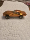 Beautiful Hot Wheel Redline Orange Corvette Amazing Condition Hard To Find.