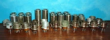 17 NOS 7-Pin Miniature Tube Sockets w/ Shields NOS Cinch Elco