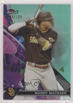 2021 Topps Finest Aqua Refractor 184/199 Manny Machado #31 0i1b
