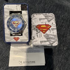 TM DC COMICS SUPERMAN WATCH. New Never Out Of Box. Will Need A Battery. 1