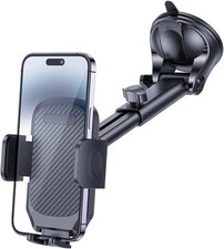 Car Phone Holder Powerful Suction Vehicle Dashboard Cell Phone Mount 360