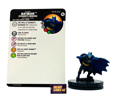 DC Heroclix Batman (Starro's Minion) #DP18-002 w/ Card Wizkids Exclusive