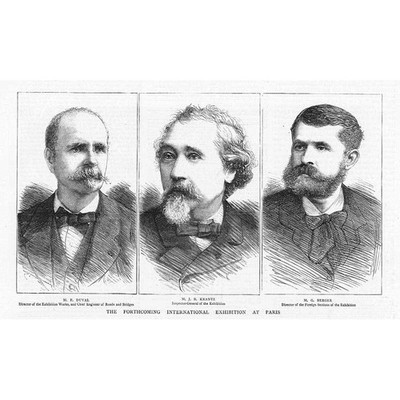 PARIS Internationale Ausstellungsleiter der Veranstaltung - Antikdruck 1878