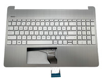 Hp 15S-EQ 15S-FQ Palmrest Abdeckung Tastatur Nordic Silber Beleuchtet M17185-DH1
