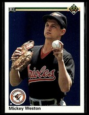 Mickey Weston *ROOKIE CARD* (RC) 1990 Upper Deck #683b. rookie card picture