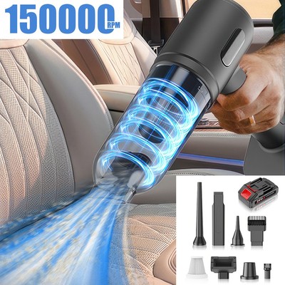 2 in 1 35000PA Akku Handstaubsauger,  Leichter Kabellos Autostaubsauger 4000mAh