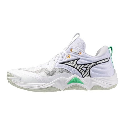 Mizuno Volleyball Soes WAVE MOMENTUM ELITE V1GA251221 White/Black/Green E 2025AW