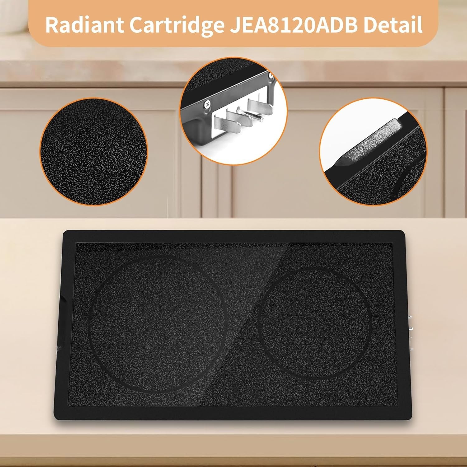Black Radiant Cartridge JEA8120ADB A122B Jenn Air, Whirlpool, Maytag, Kenmore