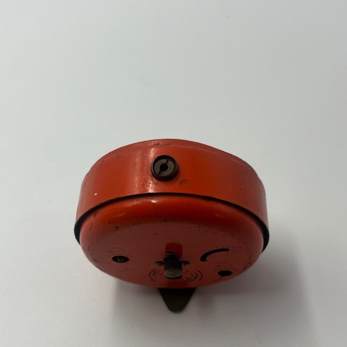 Vintage Blessing Wecker Tischuhr mechanisch Handaufzug Alarm Clock Orange UR2 - Picture 4 of 7