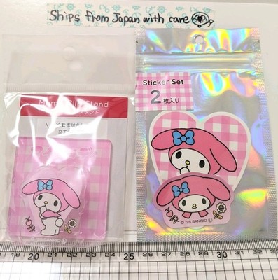 Sanrio My Melody Memo Clip Stand Desk Stationery Set w/ Stickers Japan