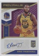 2019-20 Donruss Elite Pen Pals Purple 22/25 Eric Paschall #PP-EPS Auto uk2