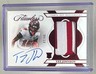 Tez Johnson 2025 Panini Flawless #18 Ruby Patch Auto RC /15 Rookie