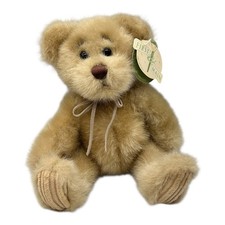 First  Main MINKY Teddy Bear Plush Stuffed Animal 1402 Suede Bow 7  NEW W/ Tag