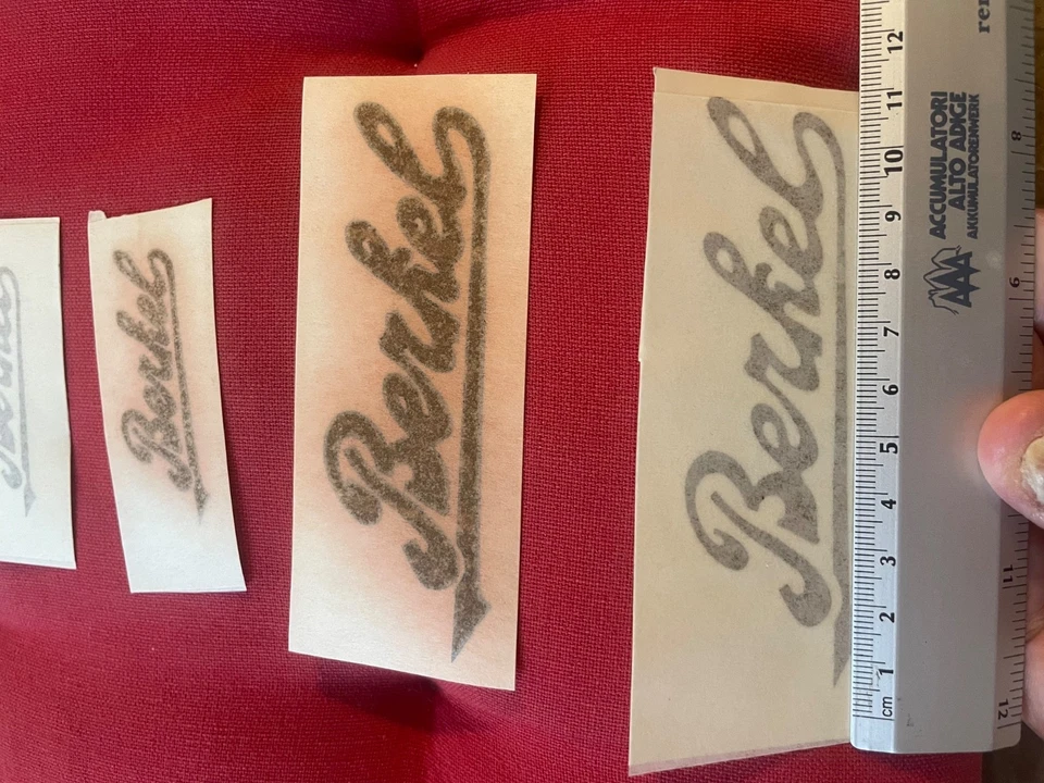 LOTTO DI 10 DECALCOMANIE BERKEL-( lotto 1) - Immagine 2 di 4