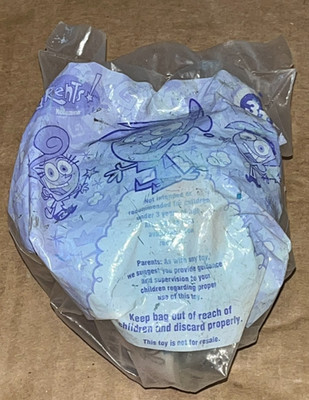 2004 FAIRLY ODD PARENTS BURGER KING KIDS MEAL TOY - STUFFIN' PLUS FISH BOWL