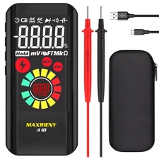 Smart Digital Multimeter USB Rechargeable True RMS EBTN DC AC Voltage Capacitanc