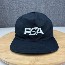 Vintage PSA Pro Sports Authenticator Hat Cap Snapback OSFM Black Made in USA