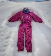 Vtg 90s NEVICA VIRAGE Pink One Piece Ski Suit Ladies Uk12 36L Tall