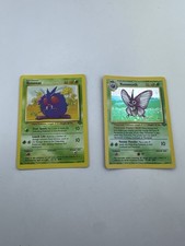 Pokémon TCG Venonat & Venomoth Holo Rare Card Pokemon 13/64 Jungle Base Set