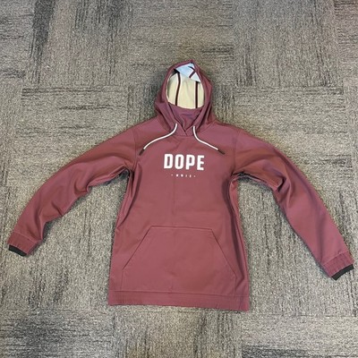 Dope Schnee Ski Hoodie M Medium MMIX FW21 Yeti rot Snowboardjacke Fleece